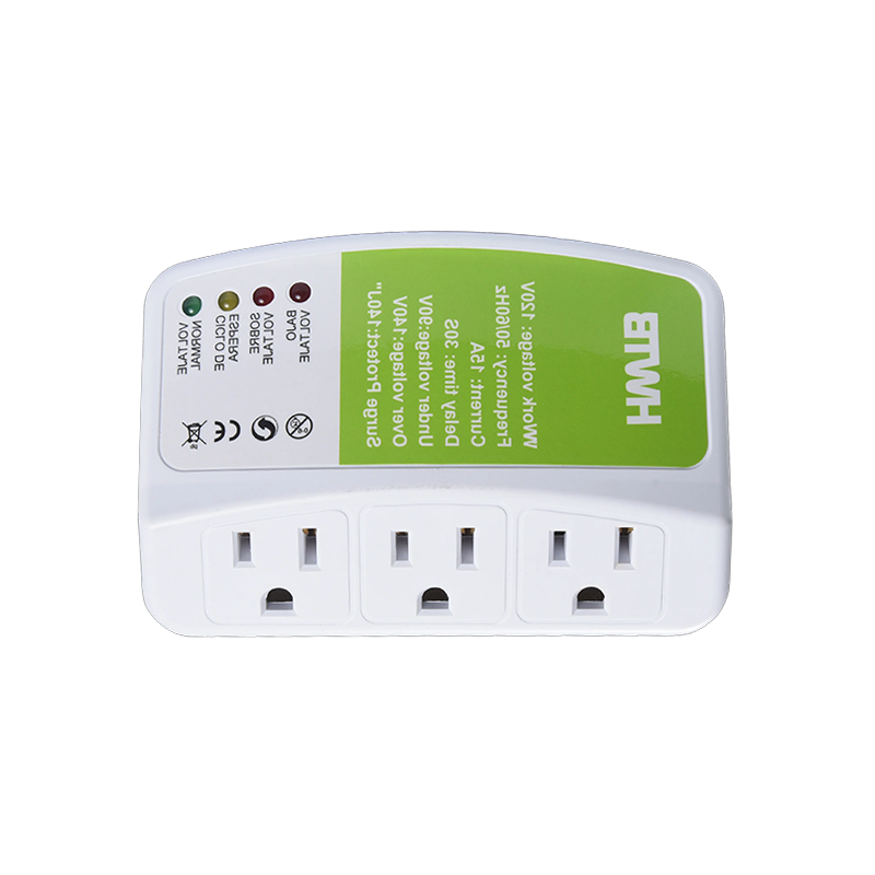 HWTB-V005110V-US 15A Multiple Outlet Automatisk spændingsoverspændingsbeskyttelse